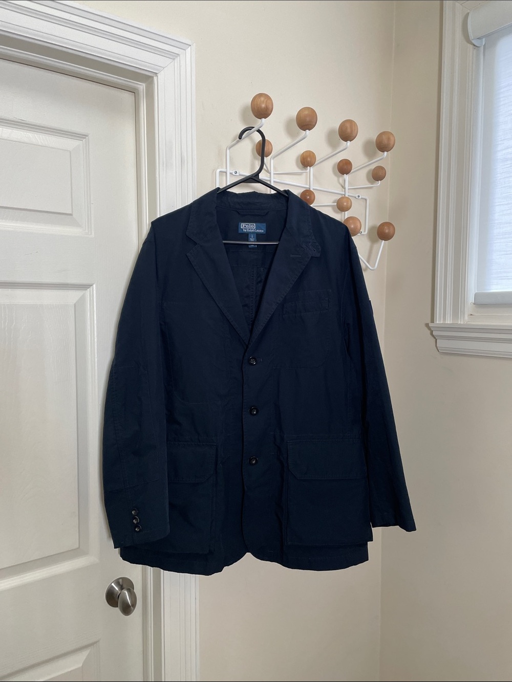 Ralph Lauren Lightweight Blazer Sports Shirt Jacket Navy L